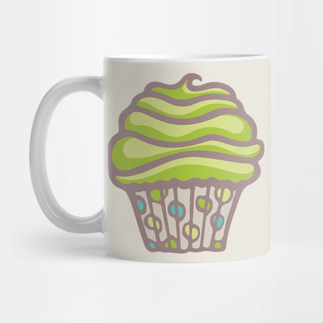 POLKA DOT CUPCAKE DREAMS Party Lime Green Buttercream Icing - UnBlink Studio by Jackie Tahara by UnBlink Studio by Jackie Tahara